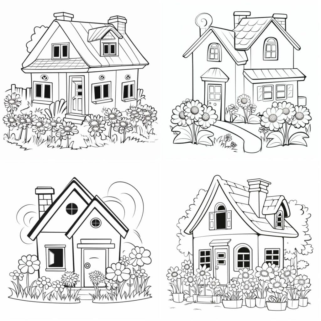 Create infinite kids colouring pages with midjourney ai weird wonderful ai