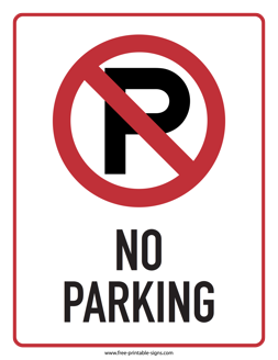 Printable no parking sign pdf parking signs free printable alphabet letters sticker sign