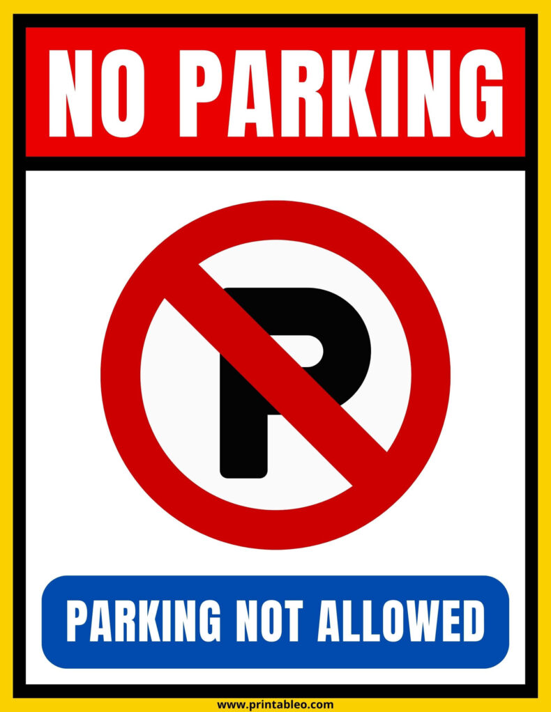 No parking sign download free printable pdfs