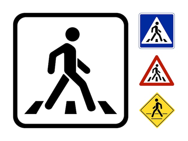 No pedestrian sign images