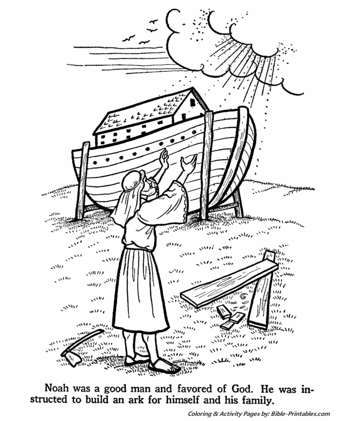 Noah builds the ark