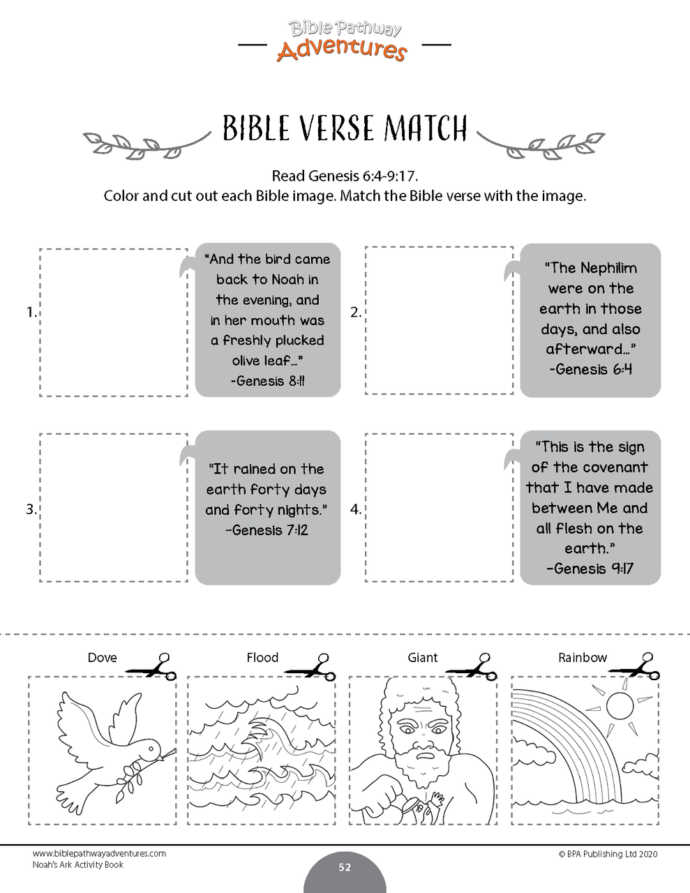 Noahs ark activity book kids ages