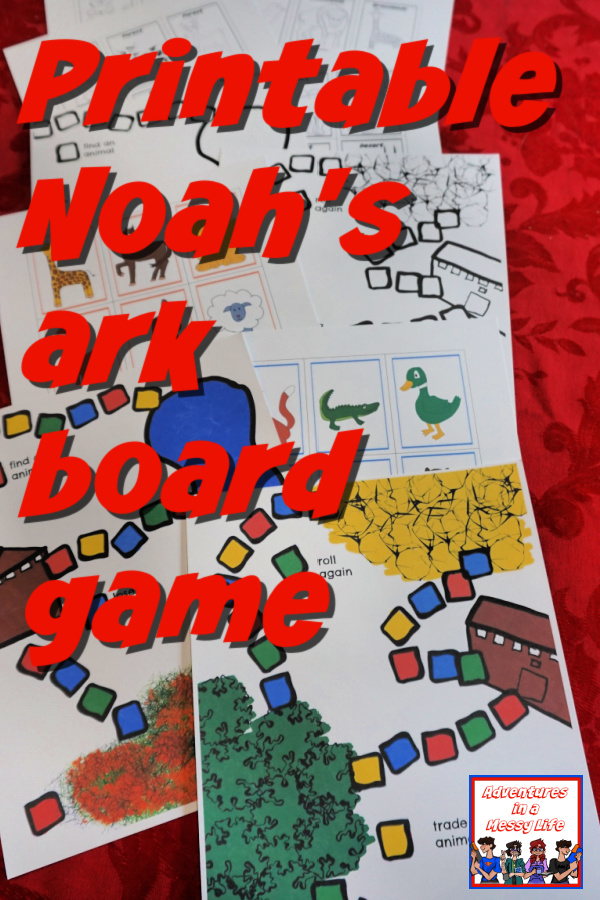 Printable noahs ark board game