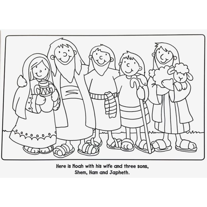 Noahs ark colouring