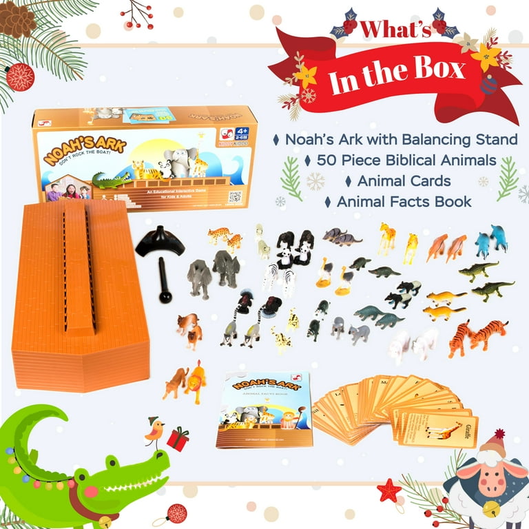Animals noahs ark strategy board game dont rock the boat balancing game christian educational board games for family gifts for friends