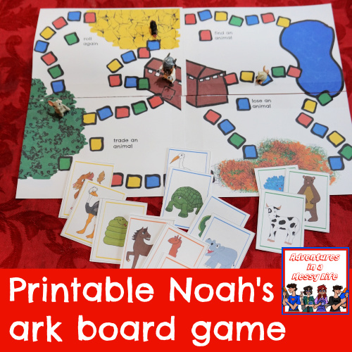 Printable noahs ark board game
