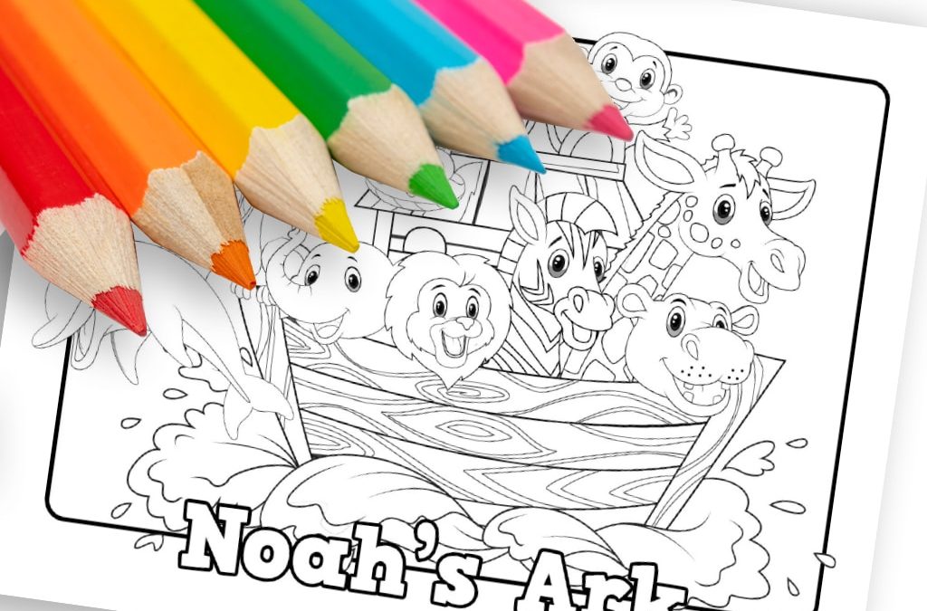 Noahs ark printable coloring sheet â