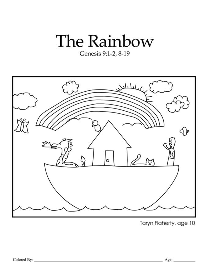 Childrens bible coloring pages