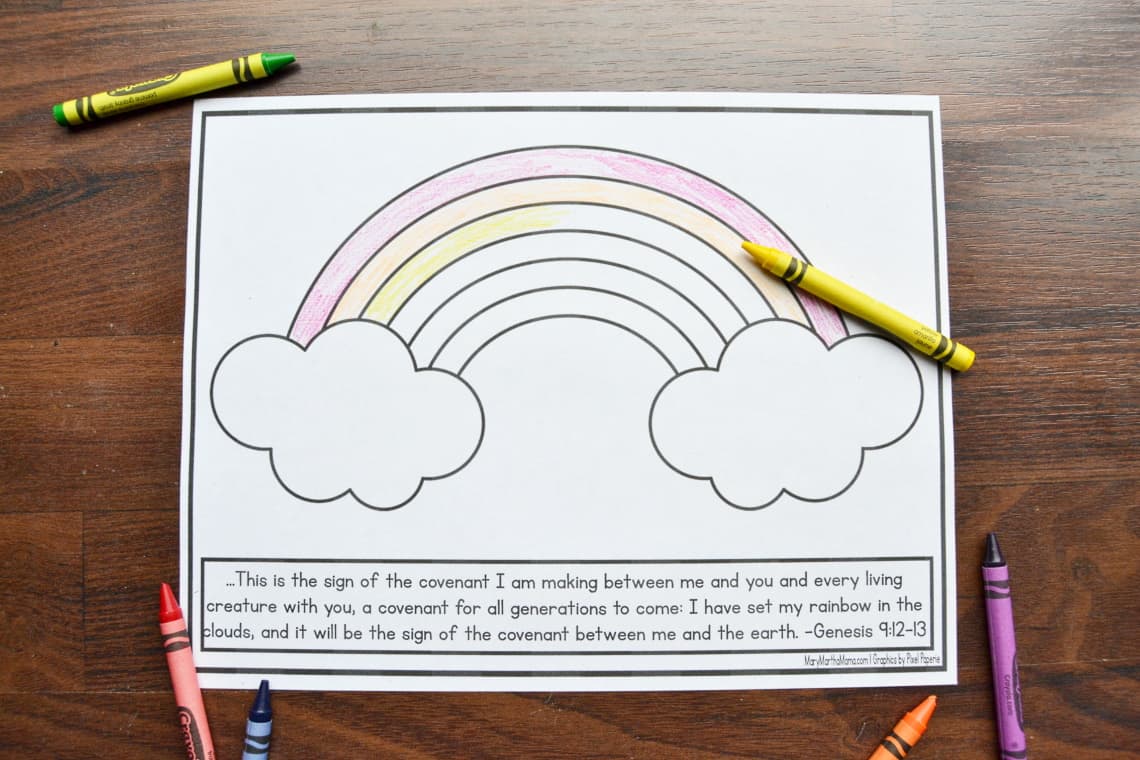 Noahs ark coloring pages â mary martha mama