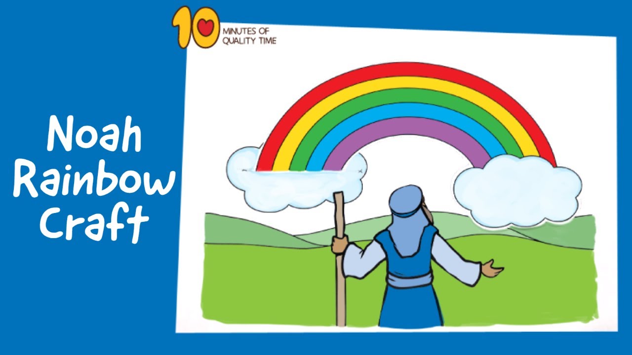Noahs ark rainbow craft â minutes of quality time