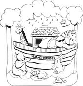 Noahs family leaves the ark coloring page free printable coloring pages