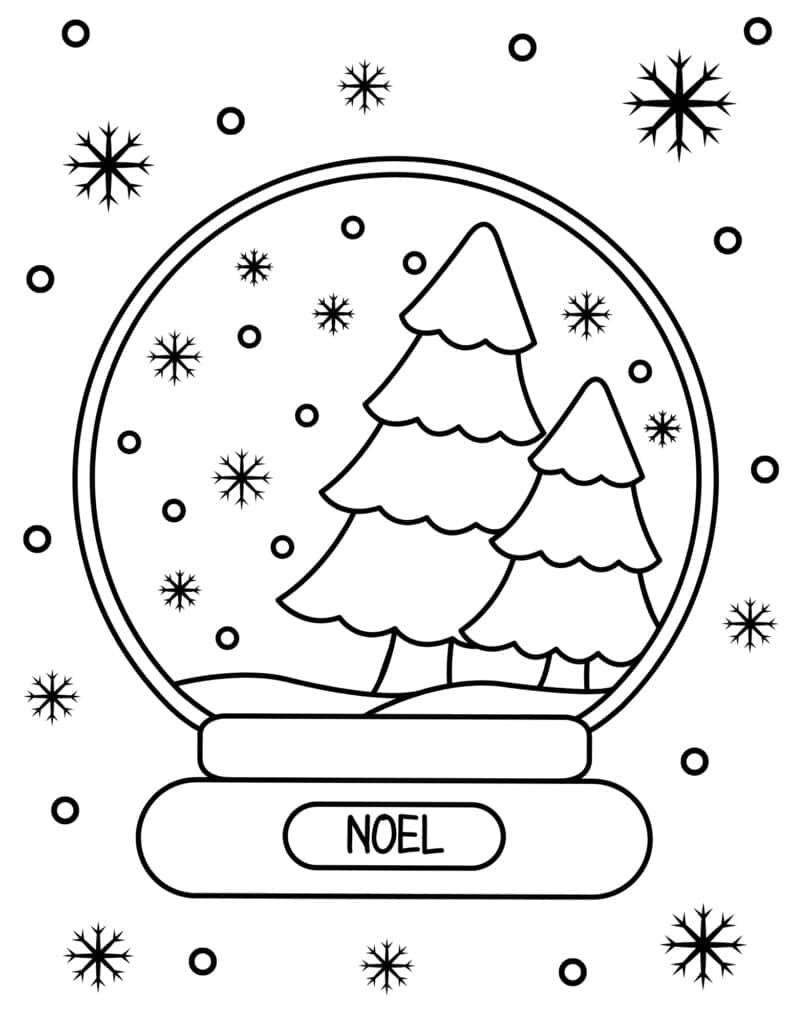 Free christmas coloring pages for kids