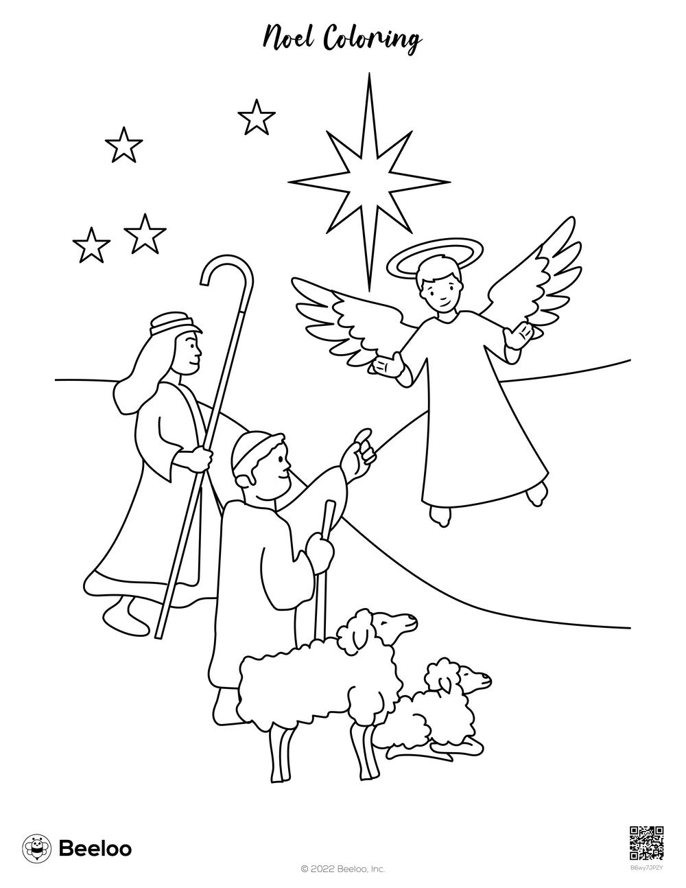 Noel coloring â printable crafts and activities for kids