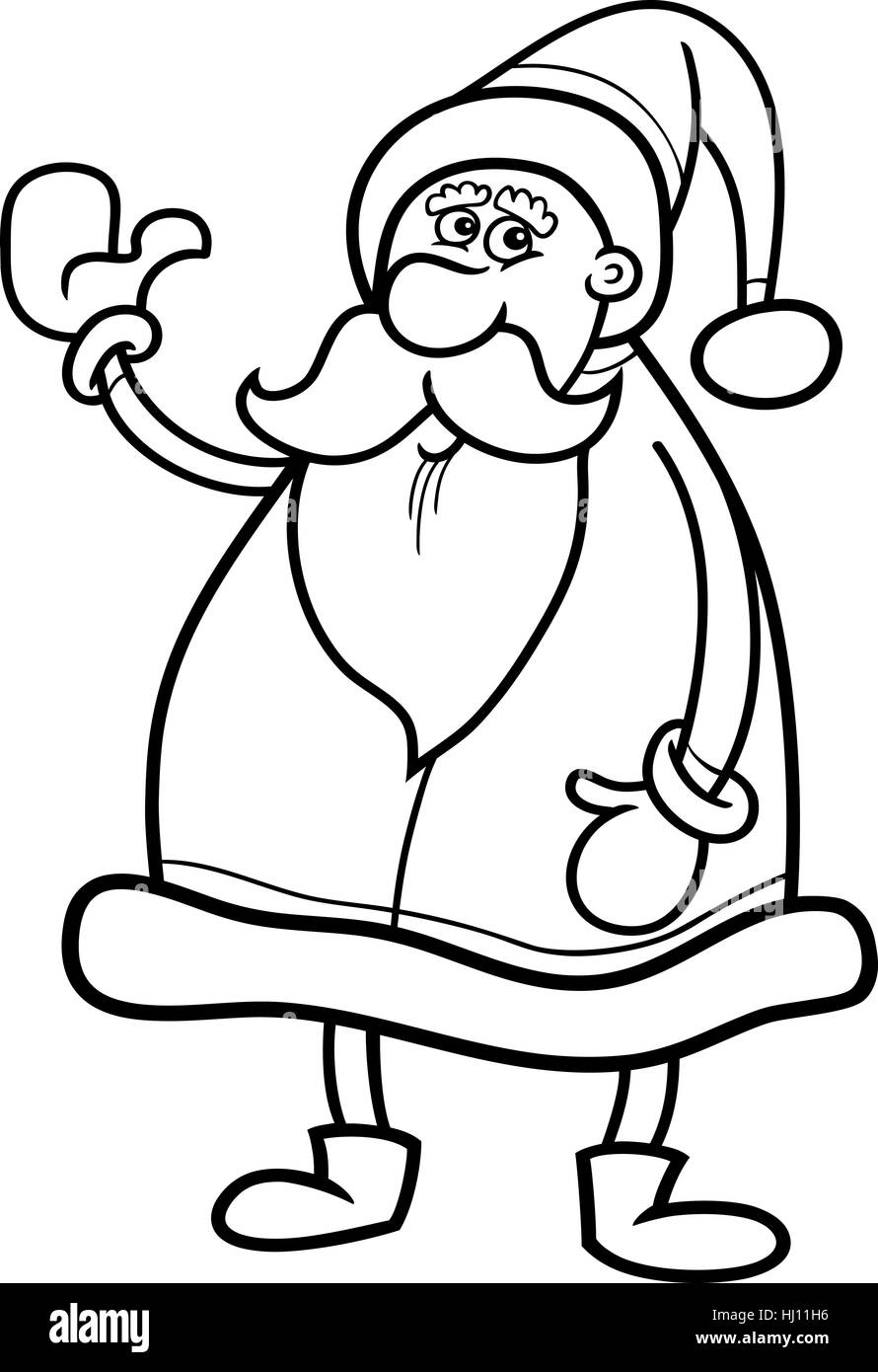 Coloring noel cut out stock images pictures