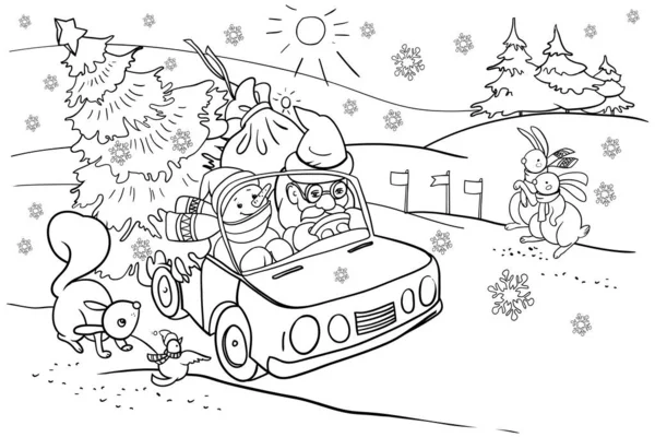Coloriage de noãl stock photos royalty free coloriage de noãl images
