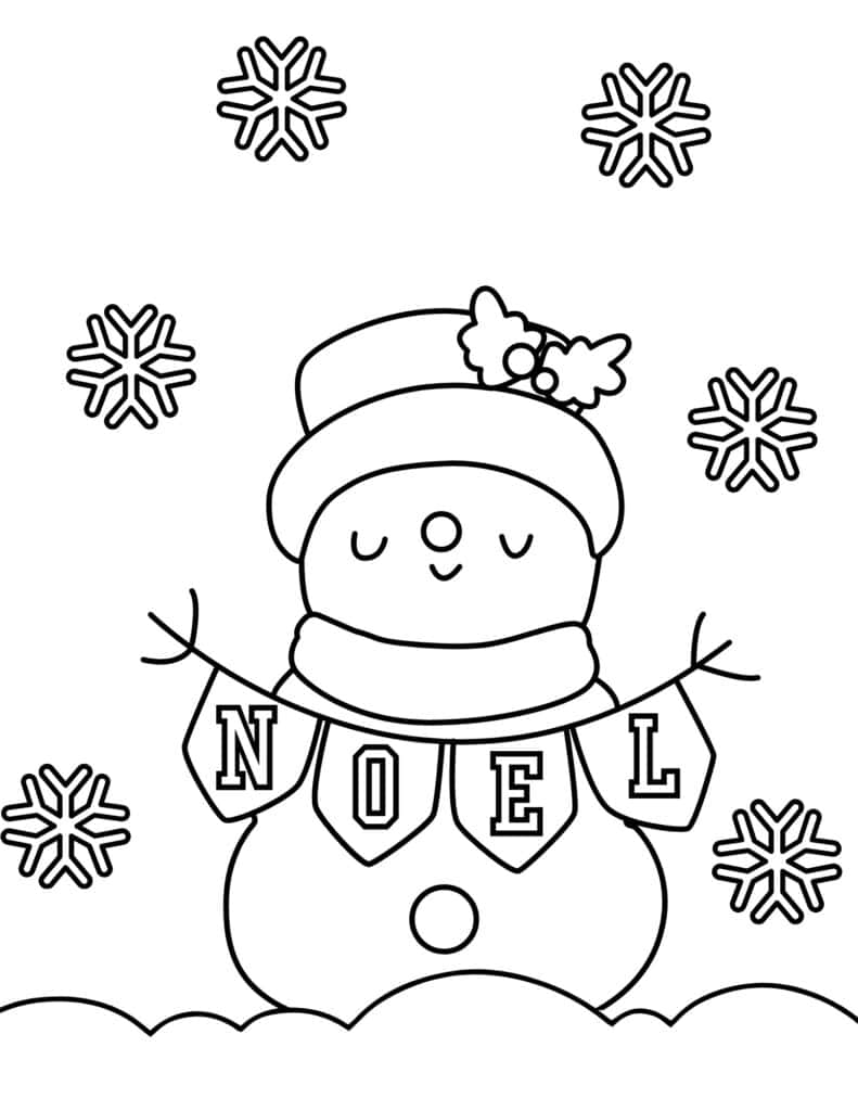 Free christmas coloring pages for kids