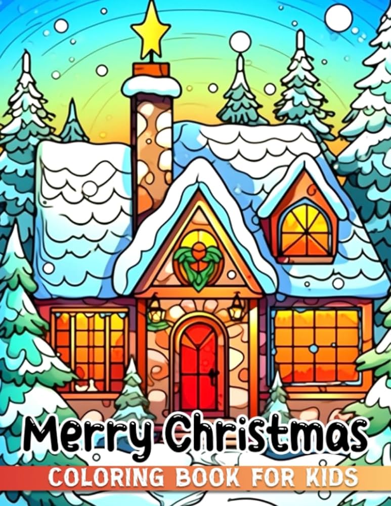 Merry christmas coloring book for kids coloring pages filled with christmas symbols for your loved ones to enjoy and color perfect for christmas gifts and white elephant presents zimmerman noel