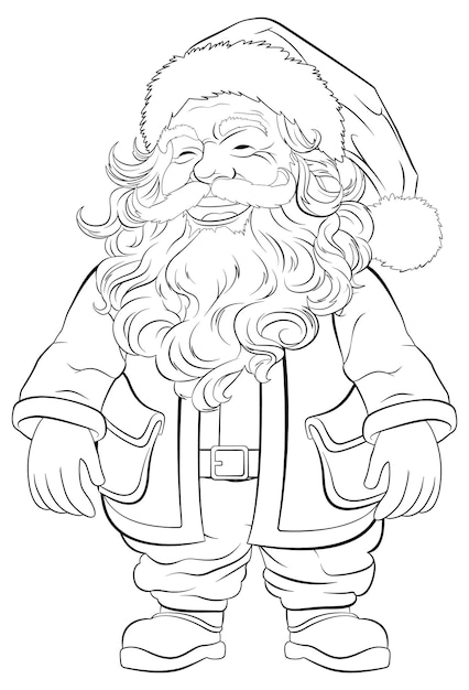 Page coloriage noel vectors illustrations for free download