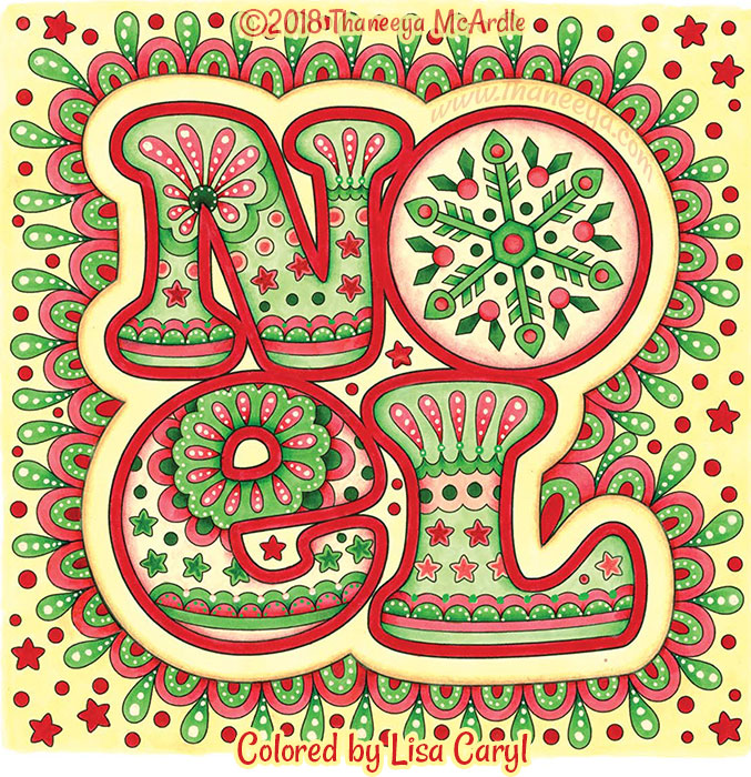 Holiday cheer coloring book by mcardle