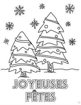 Freebie christmas colouring pages pages de coloriages noãl by fluent in french