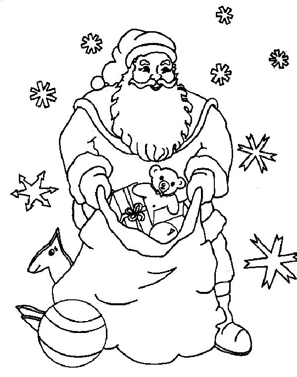 Pere noel coloring pages christmas colors papa noel