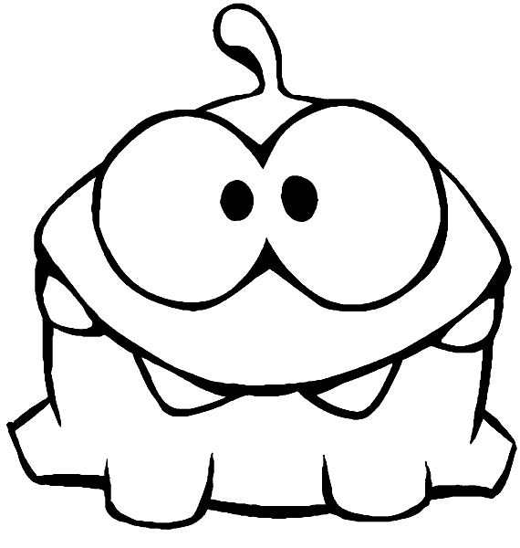 Coloring page om nom â
