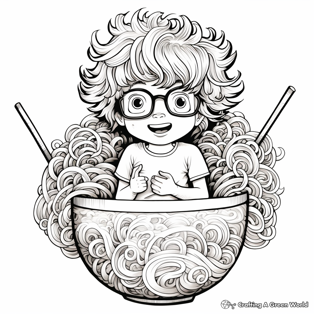 Noodle coloring pages