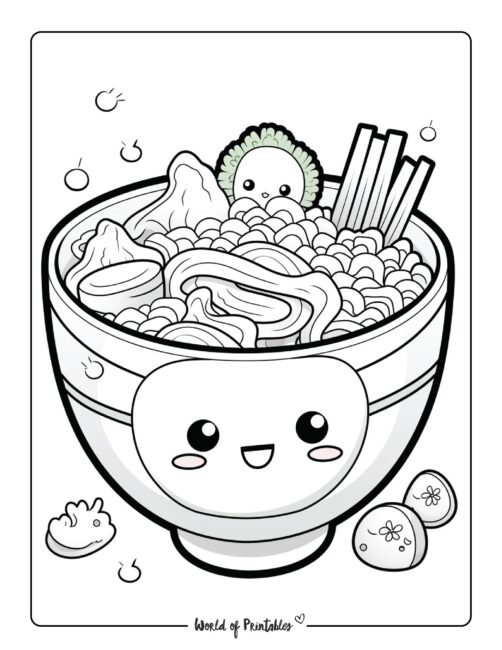 Food coloring pages