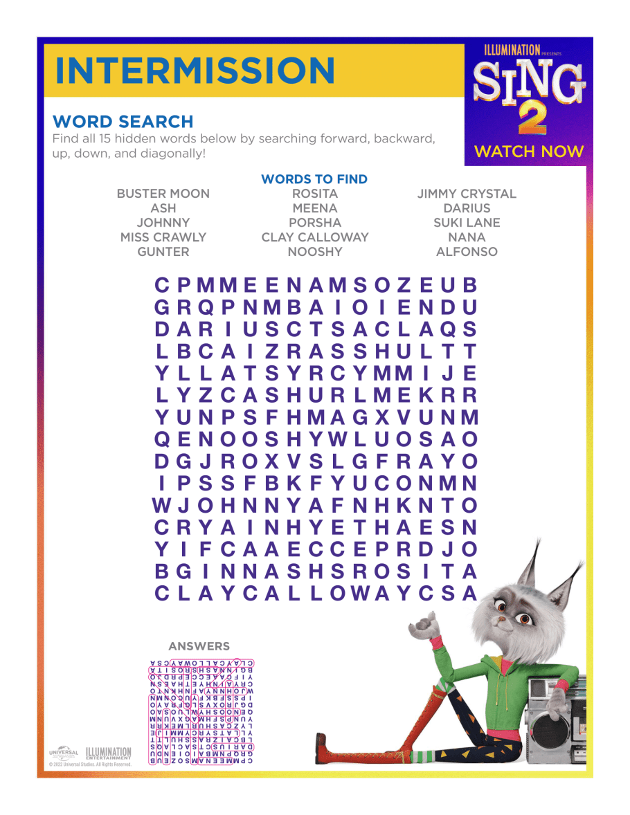 Sing activity sheets printable pack for kids