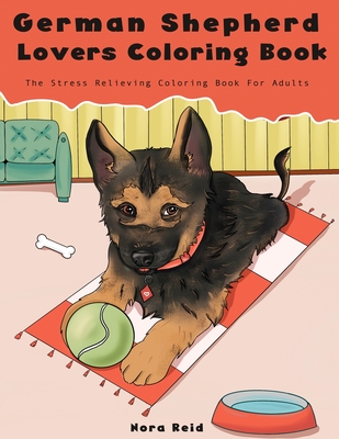 German shepherd lovers coloring book