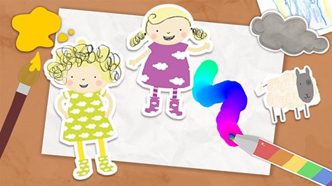 Nelly and nora make a picture