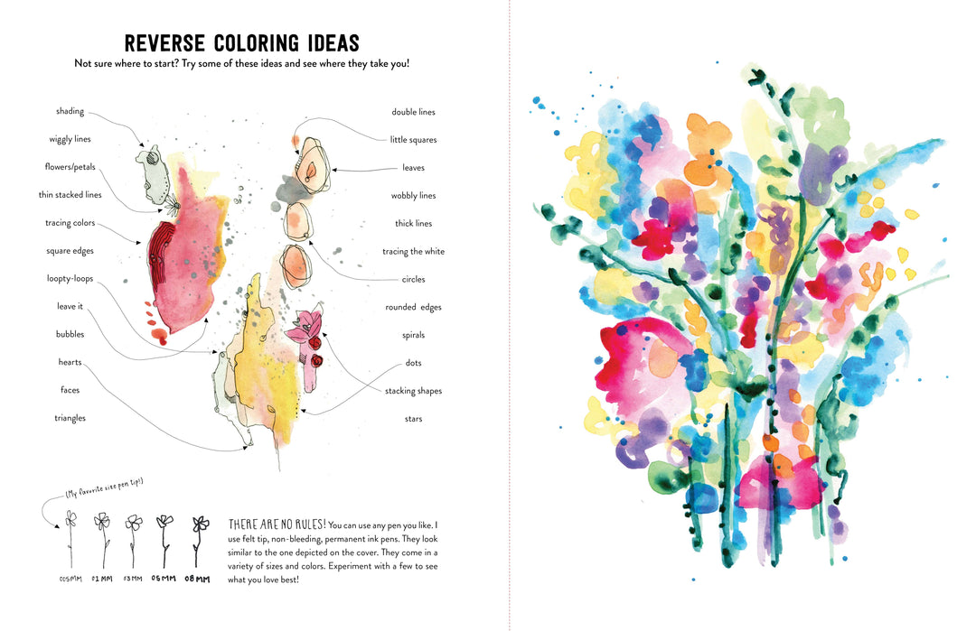 The reverse coloring book through the seasons â paper luxe