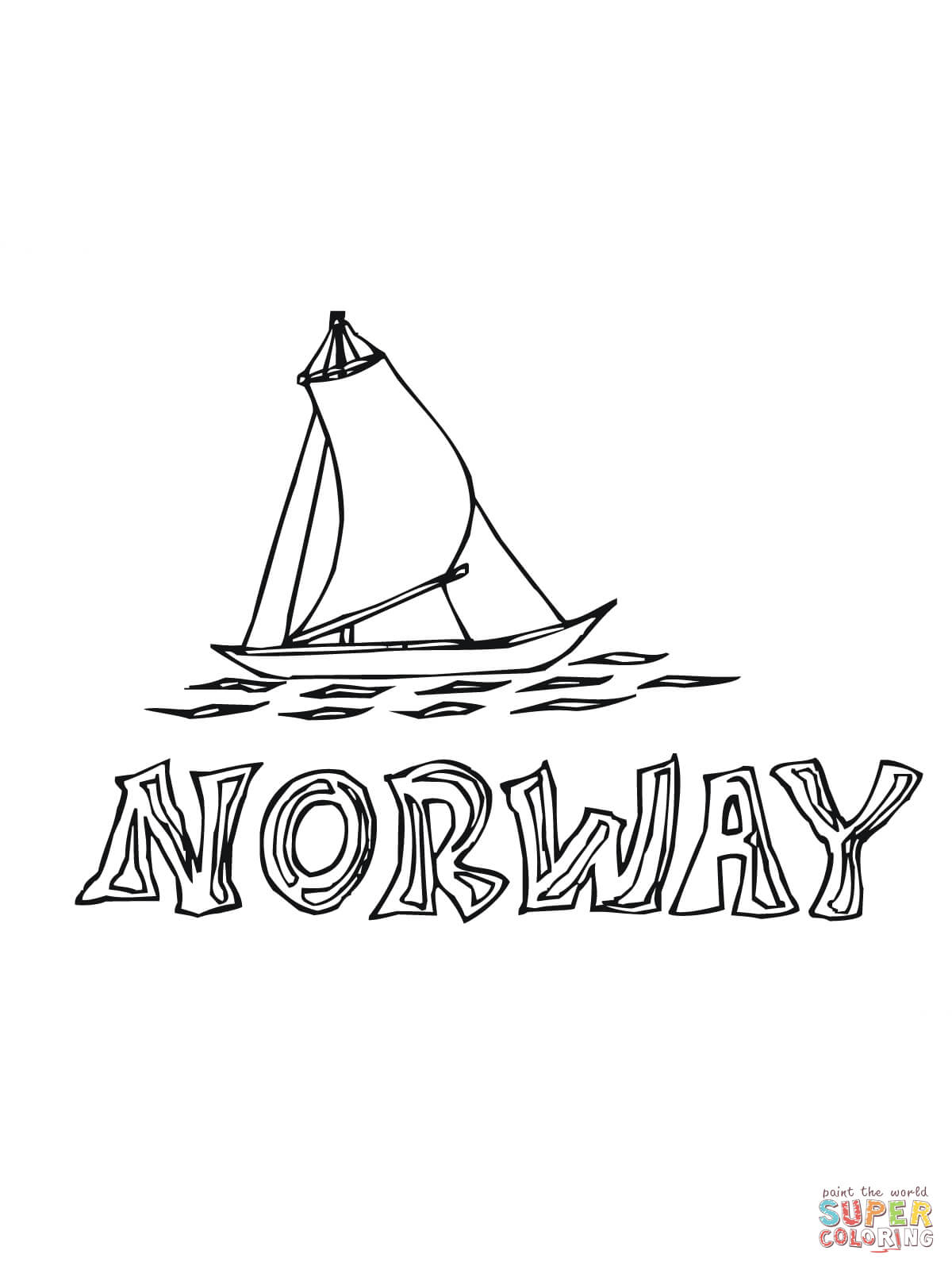 Nordland boat coloring page free printable coloring pages