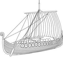 Venecian gondola coloring pages