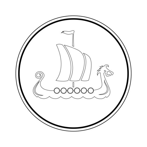 Sail boat norway stock illustrations royalty