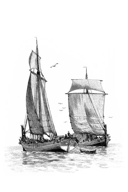 Fisherman norway stock illustrations royalty