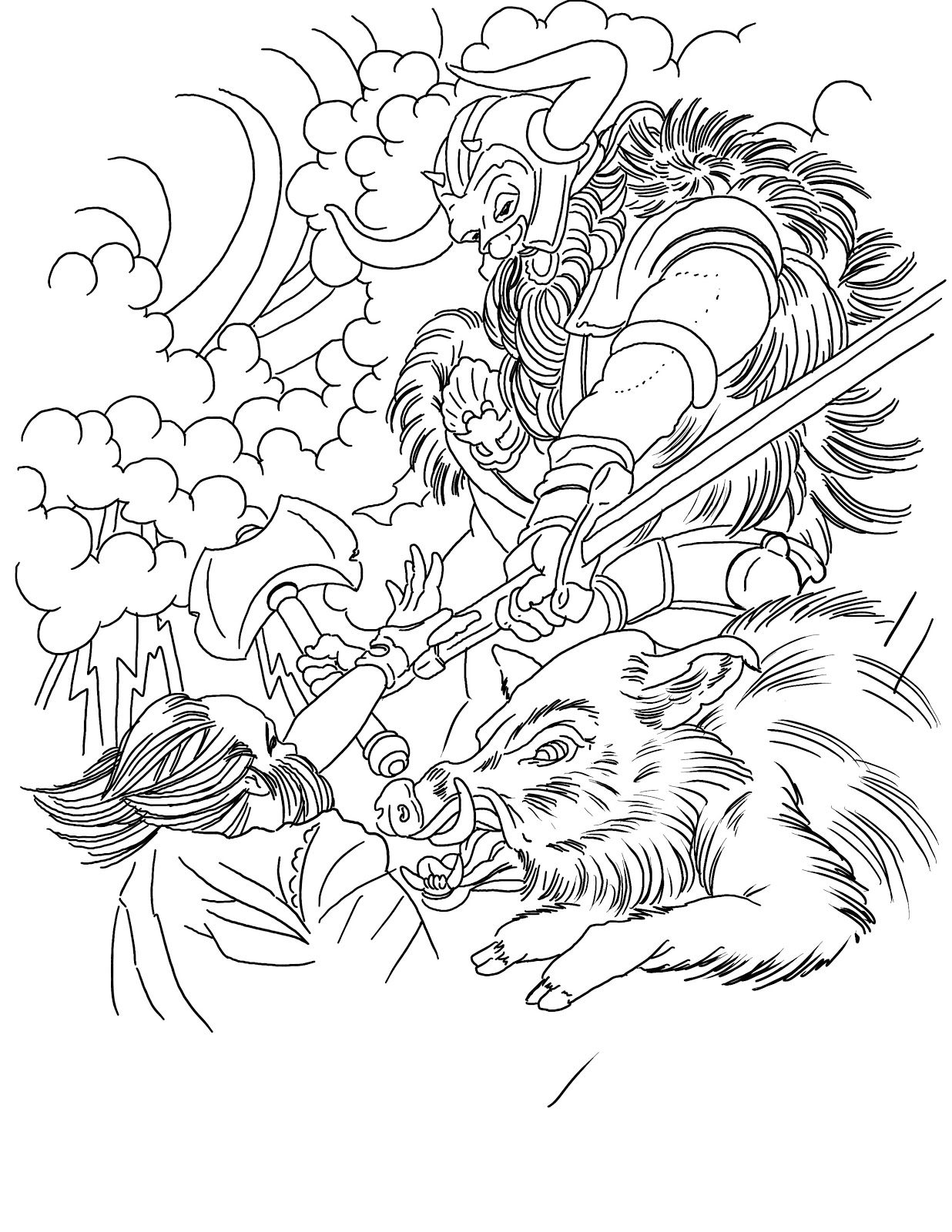 Norse mythology gods and goddesses â free printable coloring pages