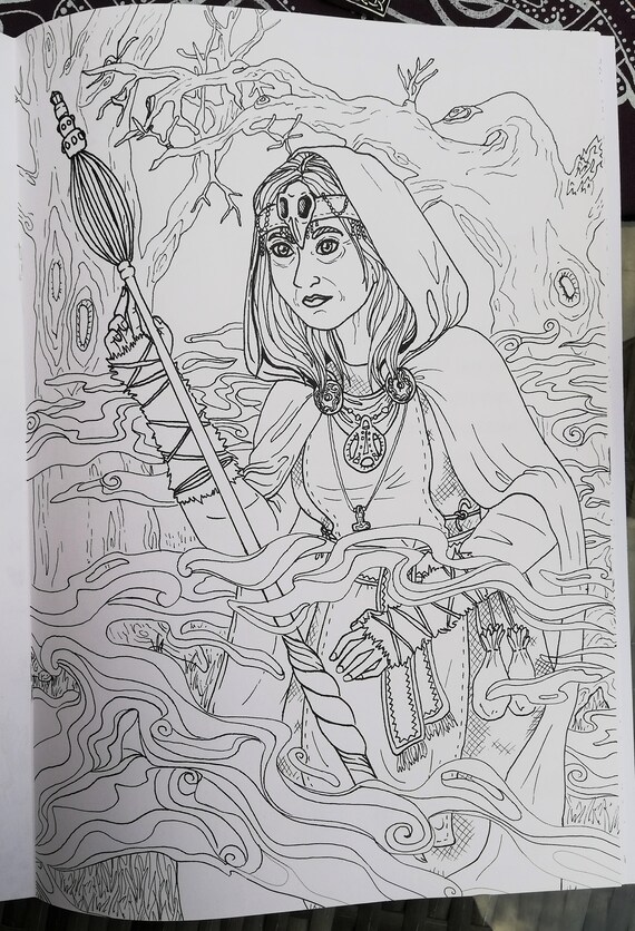 Norse mythology colouring book