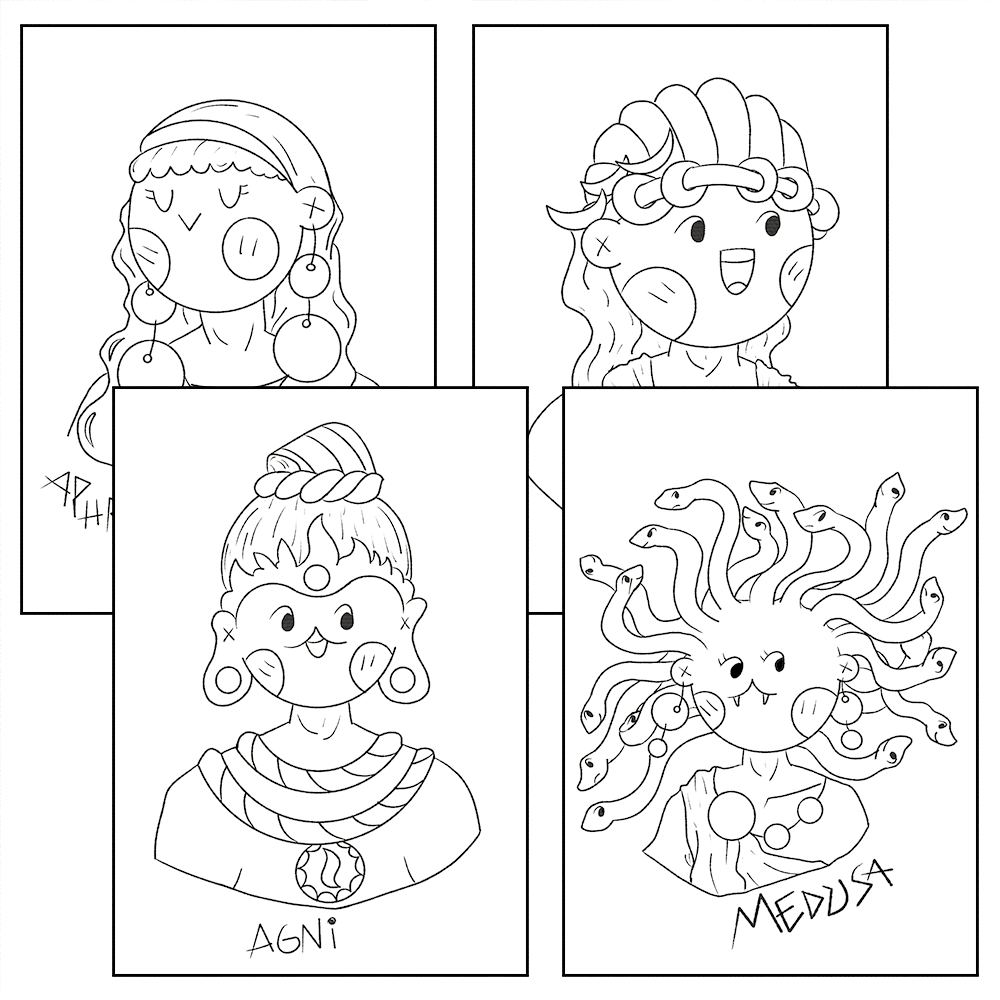 Norse mythology gods coloring pages myths and legends coloring worksheets made by teachers