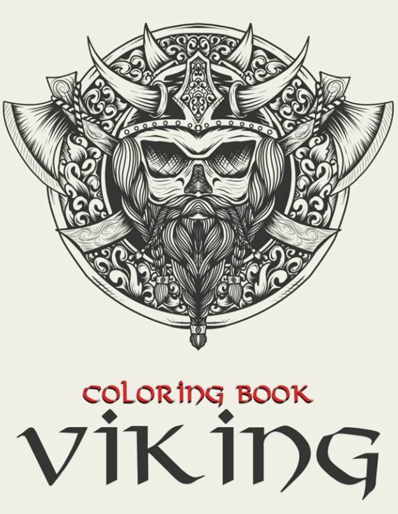 Viking coloring book amazing coloring pages with norse warriors and scandinavian viking ships for adults to have fun and color perfect gift for special occasions fitzpatrick jeffrey books