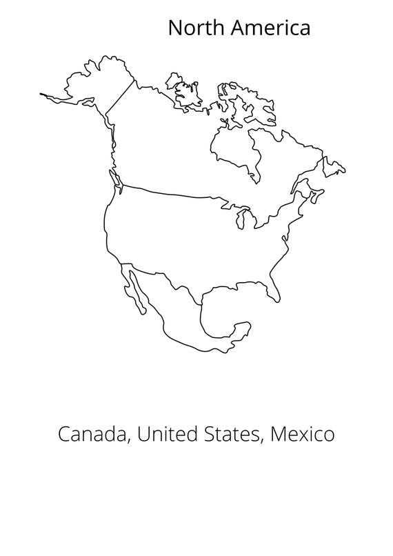 Pages north and central america color sheets