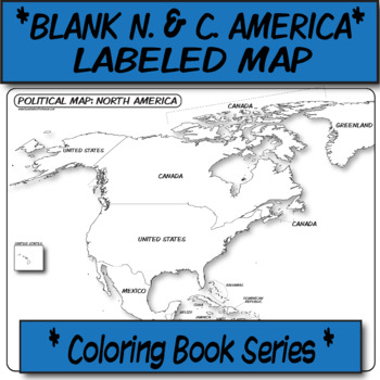 North america map coloring tpt