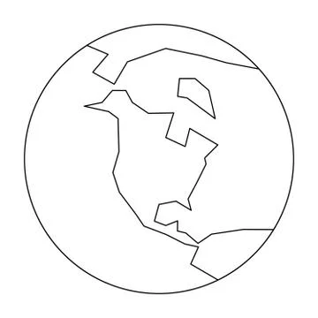 North america map illustrations vectors