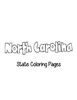 North carolina state coloring pages by loving life in kindergarten