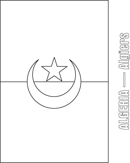 Algeria flag coloring page download free algeria flag coloring page for kids flag coloring pages egypt flag algeria flag