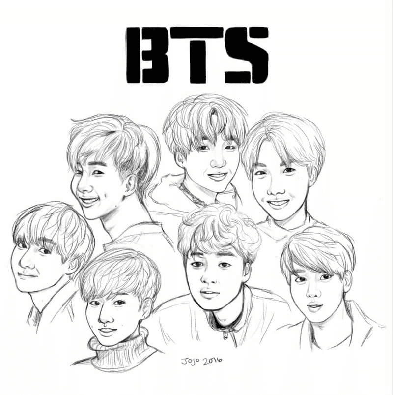 Bts coloring pages printable for free download