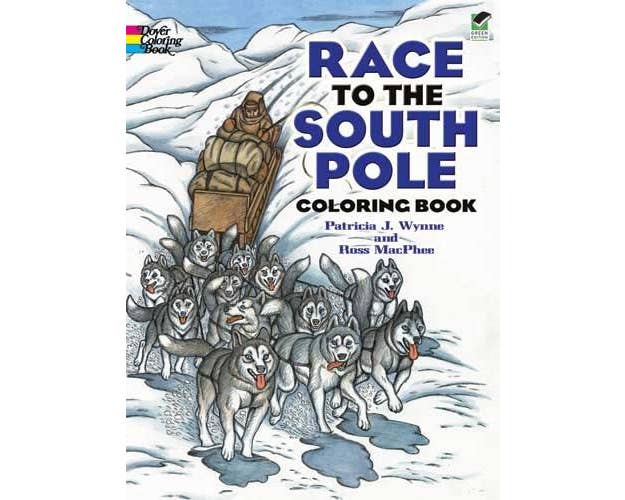 Race to the south pole coloring book