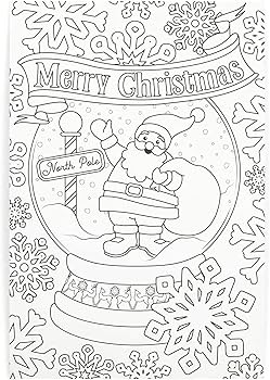 Bright creations pack blank christmas postcards for kids coloring xmas holiday letter to santa x in office products
