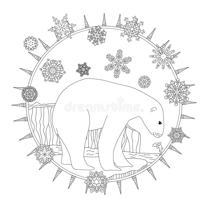 Polar bear colouring stock illustrations â polar bear colouring stock illustrations vectors clipart