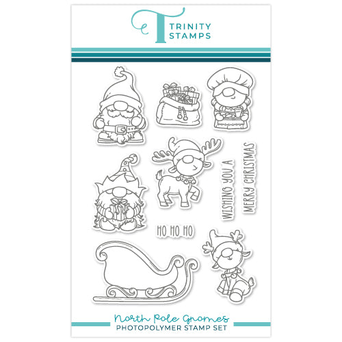North pole gnomes x stamp setâ trinity stamps